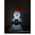 Urso polar insuflável de férias para decoração de Natal